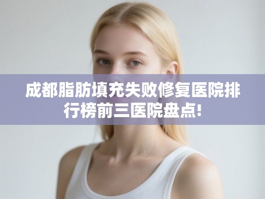 成都脂肪填充失败修复医院排行榜前三医院盘点!