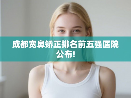 成都宽鼻矫正排名前五强医院公布!