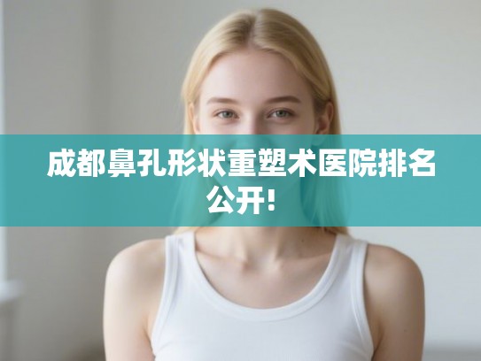成都鼻孔形状重塑术医院排名公开!