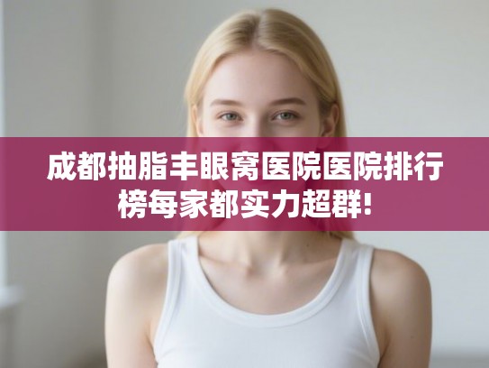 成都抽脂丰眼窝医院医院排行榜每家都实力超群!
