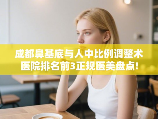 成都鼻基底与人中比例调整术医院排名前3正规医美盘点!