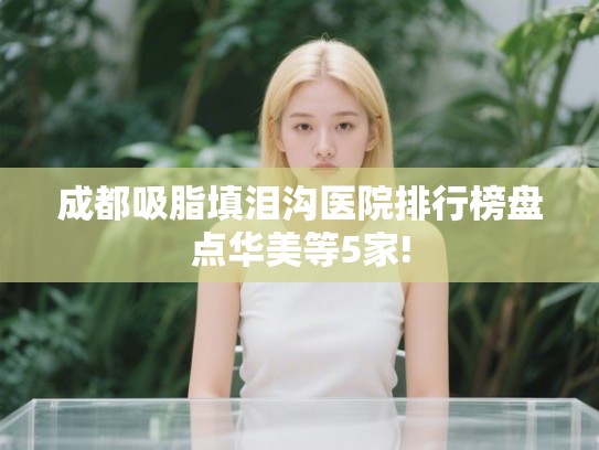 成都吸脂填泪沟医院排行榜盘点华美等5家!