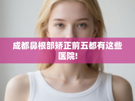 成都鼻根部矫正前五都有这些医院!