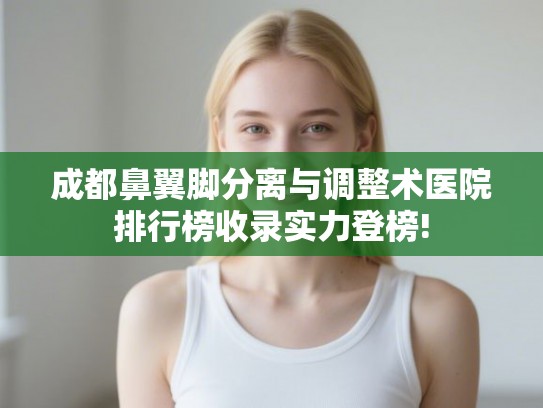 成都鼻翼脚分离与调整术医院排行榜收录实力登榜!