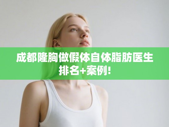 成都隆胸做假体自体脂肪医生排名+案例!