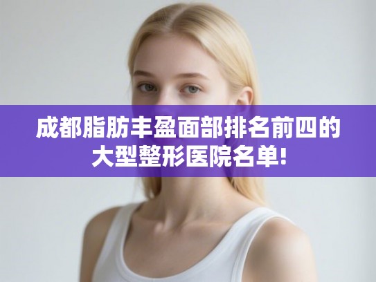 成都脂肪丰盈面部排名前四的大型整形医院名单!