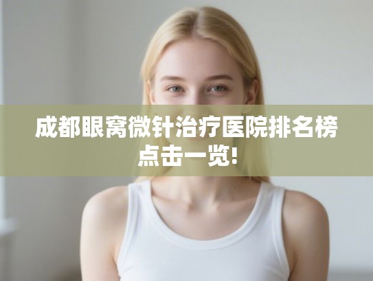 成都眼窝微针治疗医院排名榜点击一览! 成都眼窝微针治疗医院排名榜点击一览!