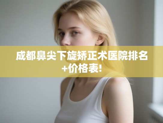 成都鼻尖下旋矫正术医院排名+价格表! 成都鼻尖下旋矫正术医院排名+价格表!