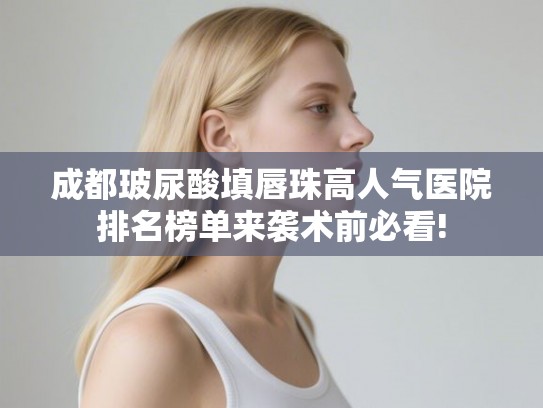 成都玻尿酸填唇珠高人气医院排名榜单来袭术前必看!