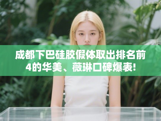成都下巴硅胶假体取出排名前4的华美、薇琳口碑爆表! 成都下巴硅胶假体取出排名前4的华美、薇琳口碑爆表!
