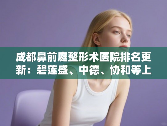 成都鼻前庭整形术医院排名更新:碧莲盛、中德、协和等上榜! 成都鼻前庭整形术医院排名更新:碧莲盛、中德、协和等上榜!