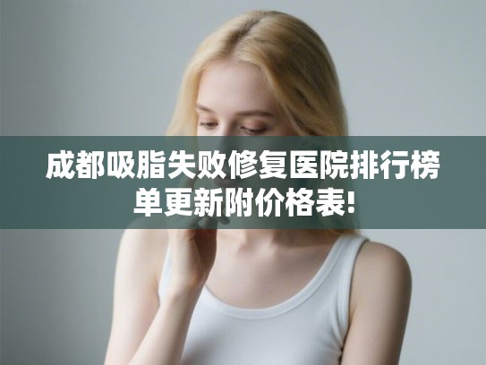 成都吸脂失败修复医院排行榜单更新附价格表!