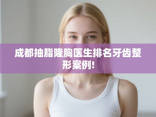 成都抽脂隆胸医生排名牙齿整形案例!
