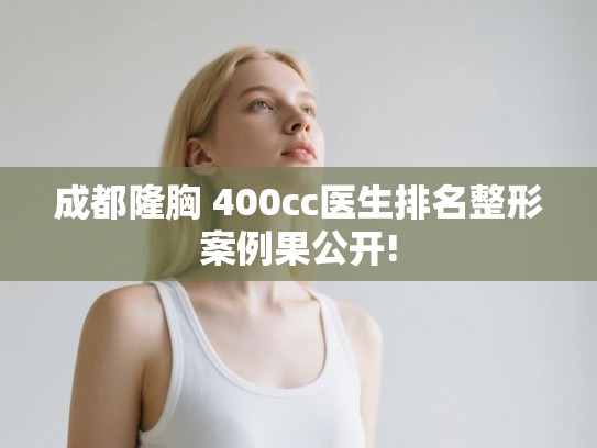成都隆胸 400cc医生排名整形案例果公开! 成都隆胸 400cc医生排名整形案例果公开!