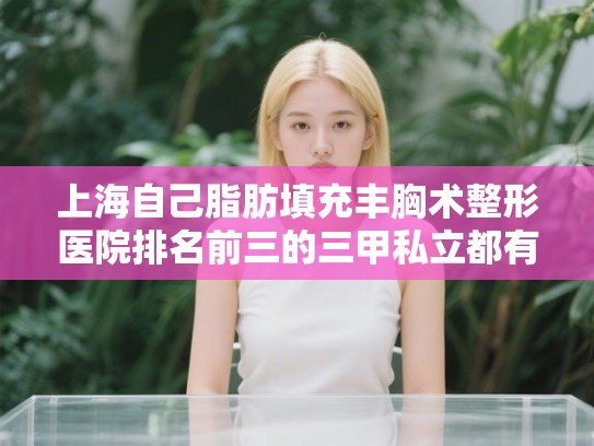 上海自己脂肪填充丰胸术整形医院排名前三的三甲私立都有! 上海自己脂肪填充丰胸术整形医院排名前三的三甲私立都有!