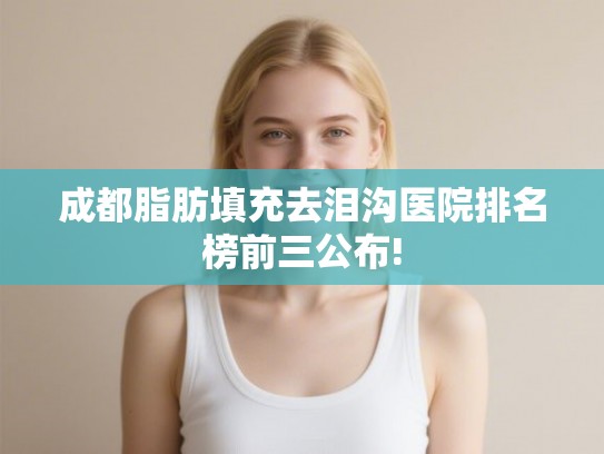 成都脂肪填充去泪沟医院排名榜前三公布! 成都脂肪填充去泪沟医院排名榜前三公布!