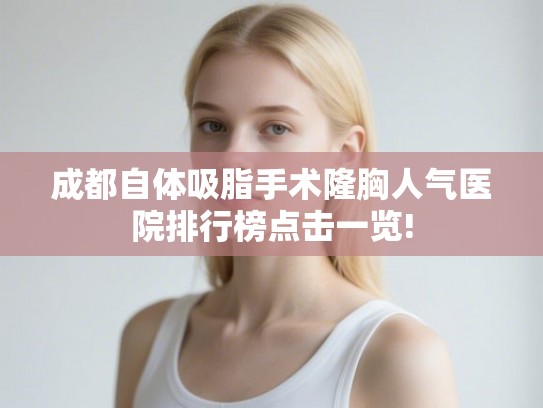 成都自体吸脂手术隆胸人气医院排行榜点击一览! 成都自体吸脂手术隆胸人气医院排行榜点击一览!