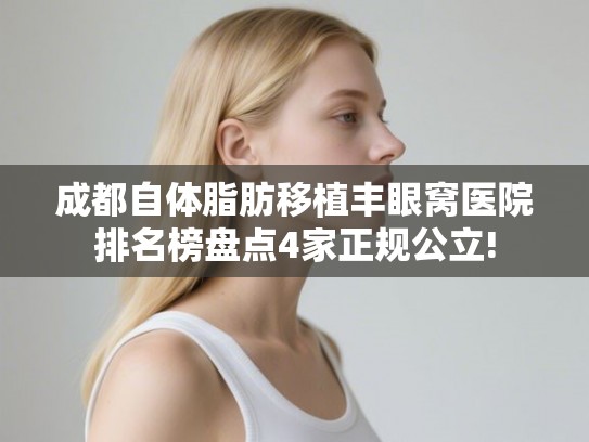 成都自体脂肪移植丰眼窝医院排名榜盘点4家正规公立!