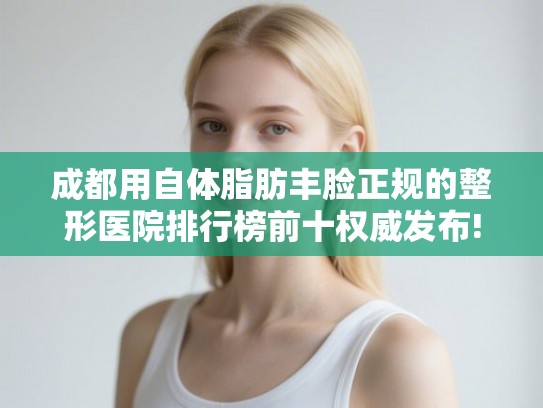 成都用自体脂肪丰脸正规的整形医院排行榜前十权威发布!