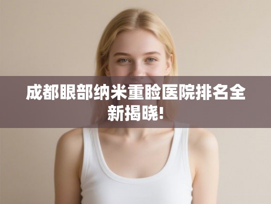 成都眼部纳米重睑医院排名全新揭晓!