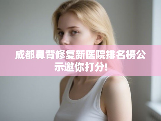 成都鼻背修复新医院排名榜公示邀你打分!