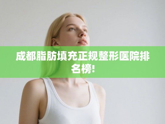 成都脂肪填充正规整形医院排名榜!