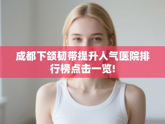 成都下颌韧带提升人气医院排行榜点击一览!