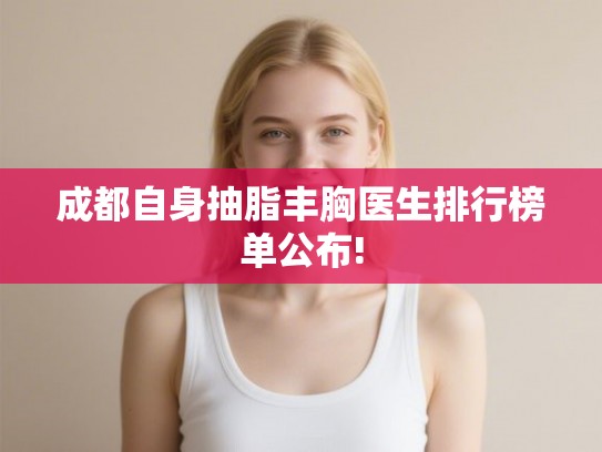 成都自身抽脂丰胸医生排行榜单公布!