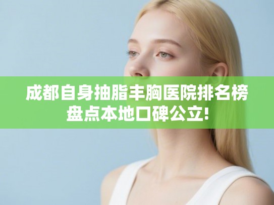 成都自身抽脂丰胸医院排名榜盘点本地口碑公立!